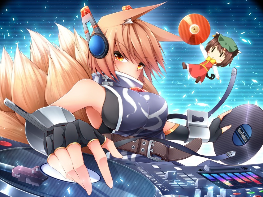 yakumo ran and chen (touhou) drawn by midori_(misuriru8)