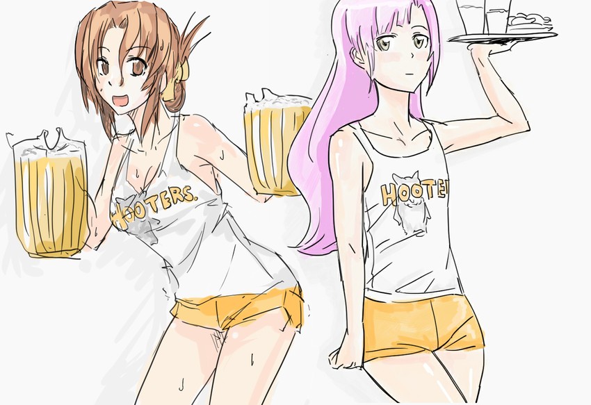 katsura hinagiku, maria, and hootie the owl (hayate no gotoku! and 1 more) drawn by bb_(baalbuddy) and panties_(pantsu-pirate)