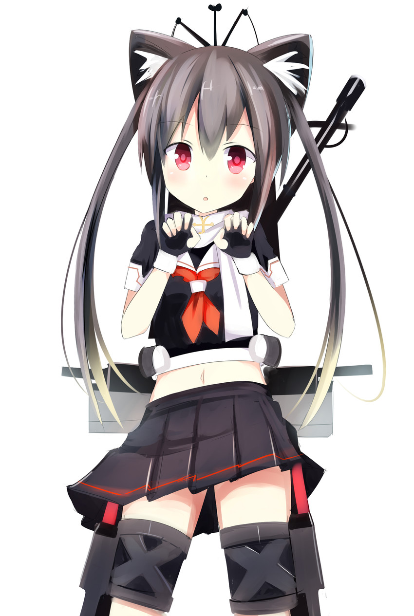 yuudachi, yuudachi kai ni, and nakano azusa (kantai collection and 1 more) drawn by marisayaka