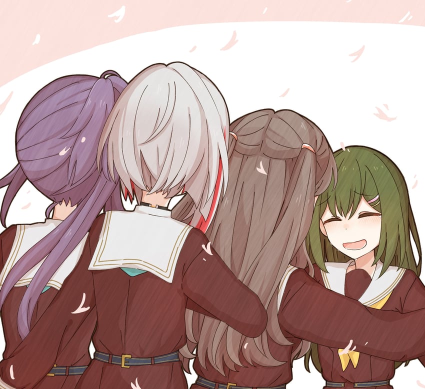 fujishima megumi, otomune kozue, yugiri tsuzuri, and ogami sachi (love live! and 1 more) drawn by kurotoia