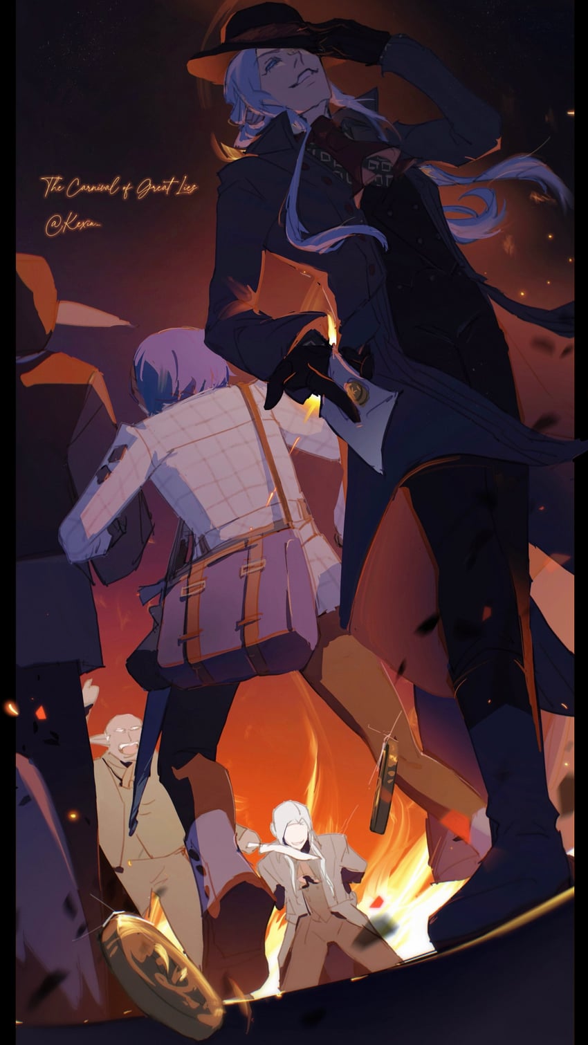 protagonist and alonzo (metaphor: refantazio) drawn by kexiu