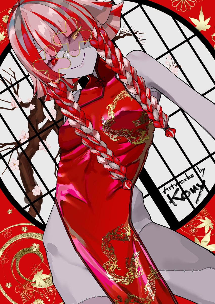 kureiji ollie (hololive and 1 more) drawn by nkonya