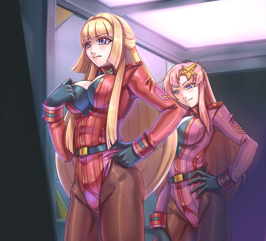 meer campbell and kudelia aina bernstein (gundam and 3 more) drawn by leebigtree