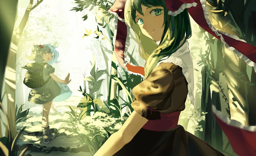 kawashiro nitori and kagiyama hina (touhou) drawn by tomato_(981013)