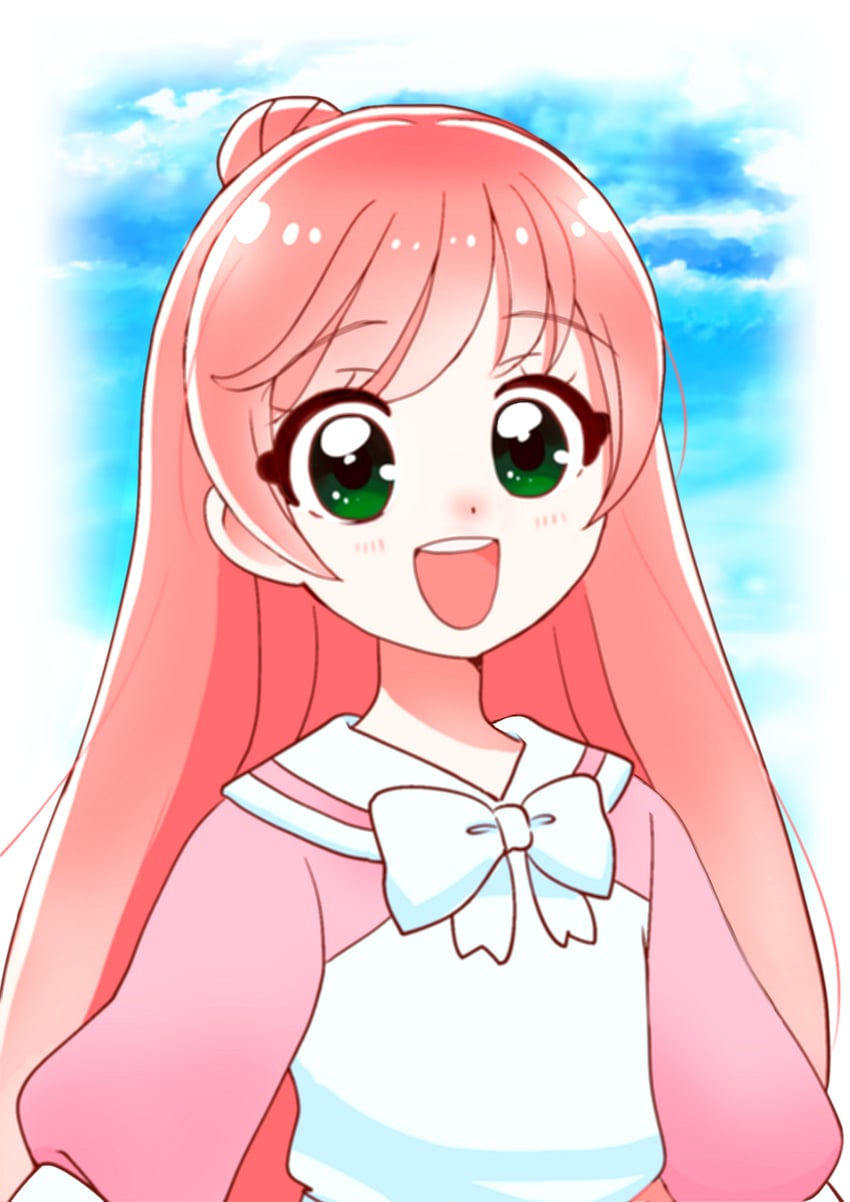 nijigaoka mashiro (precure and 1 more) drawn by kyanos_(b_0000ff)