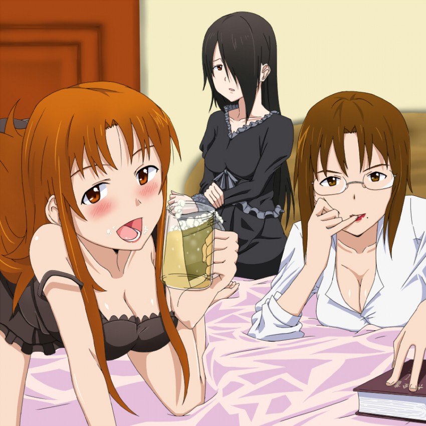 takanashi kozue, takanashi izumi, and takanashi kazue (working!!) drawn by yoshida_keiji