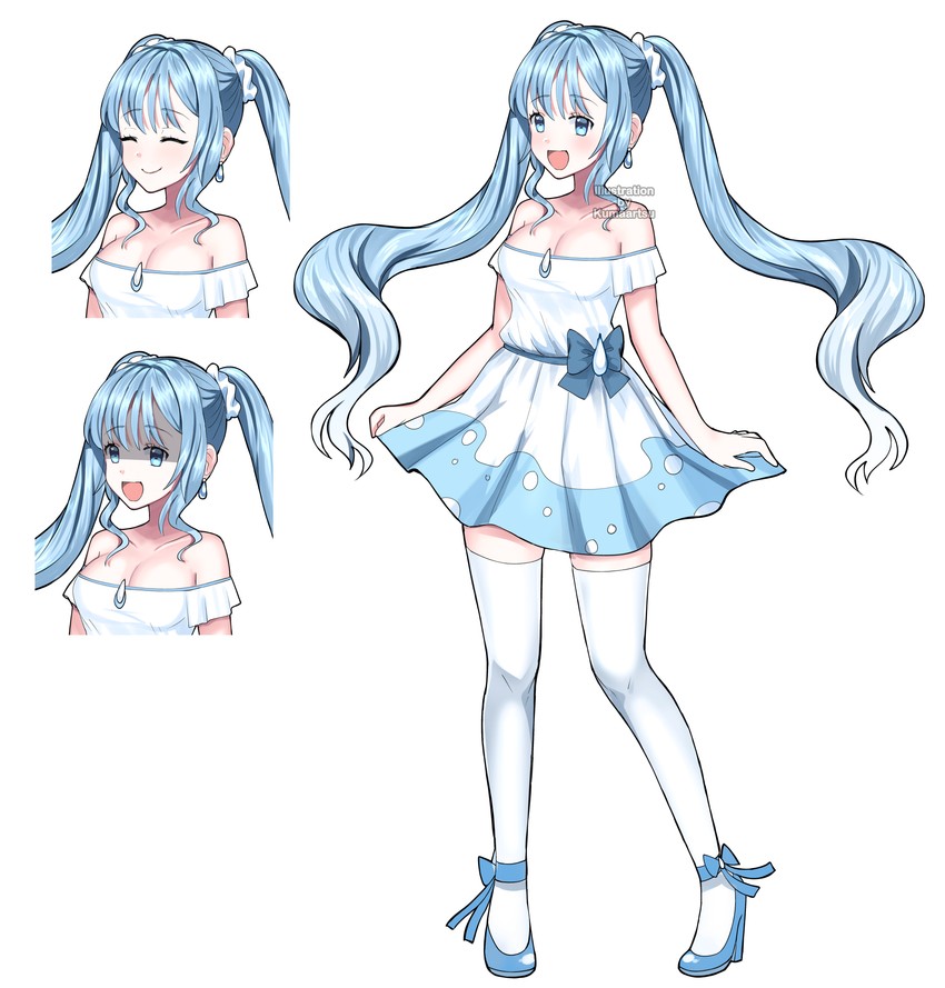 h2o chan (original) drawn by kumaartsu