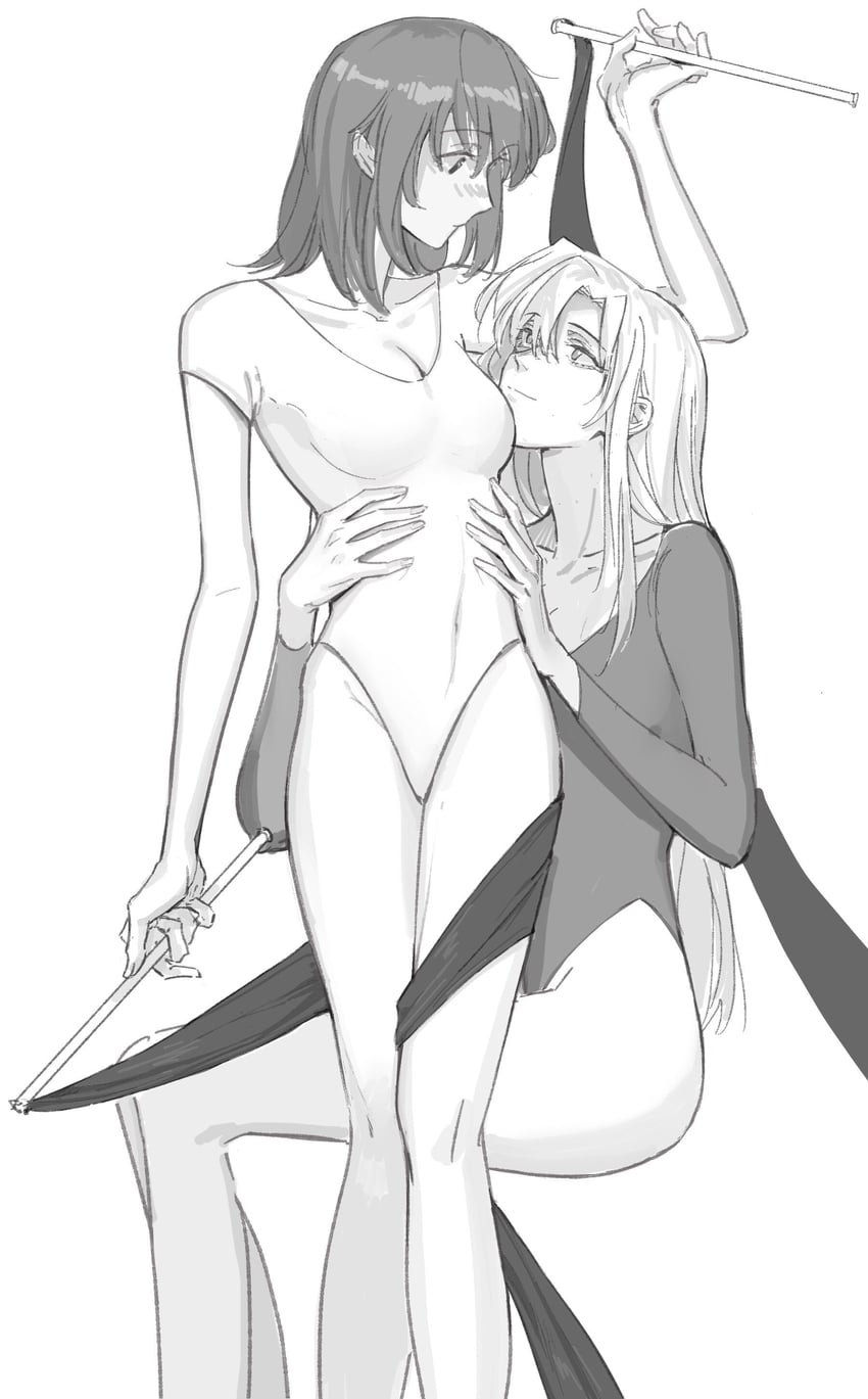 naegino sora and layla hamilton (original and 1 more) drawn by deerwhisky