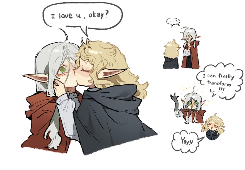 fleki and lycion (dungeon meshi and 1 more) drawn by nova_1810