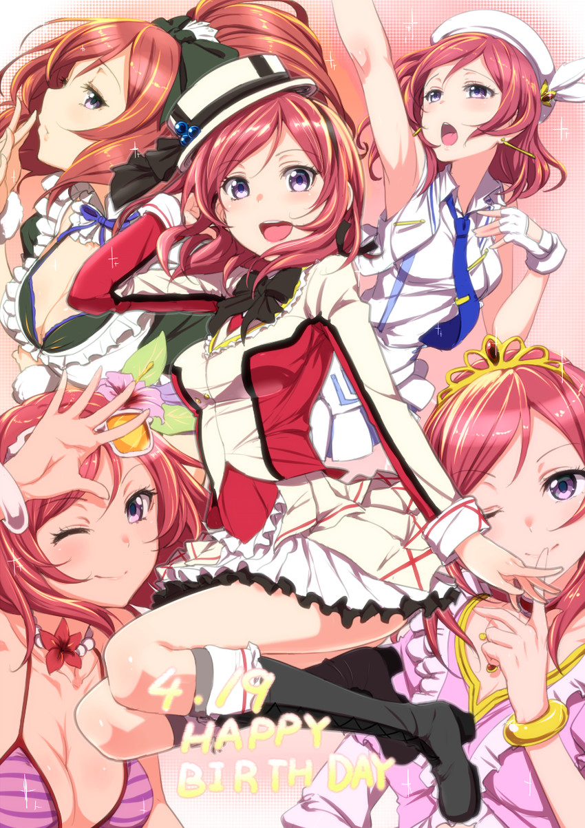 nishikino maki (love live! and 1 more) drawn by clearite