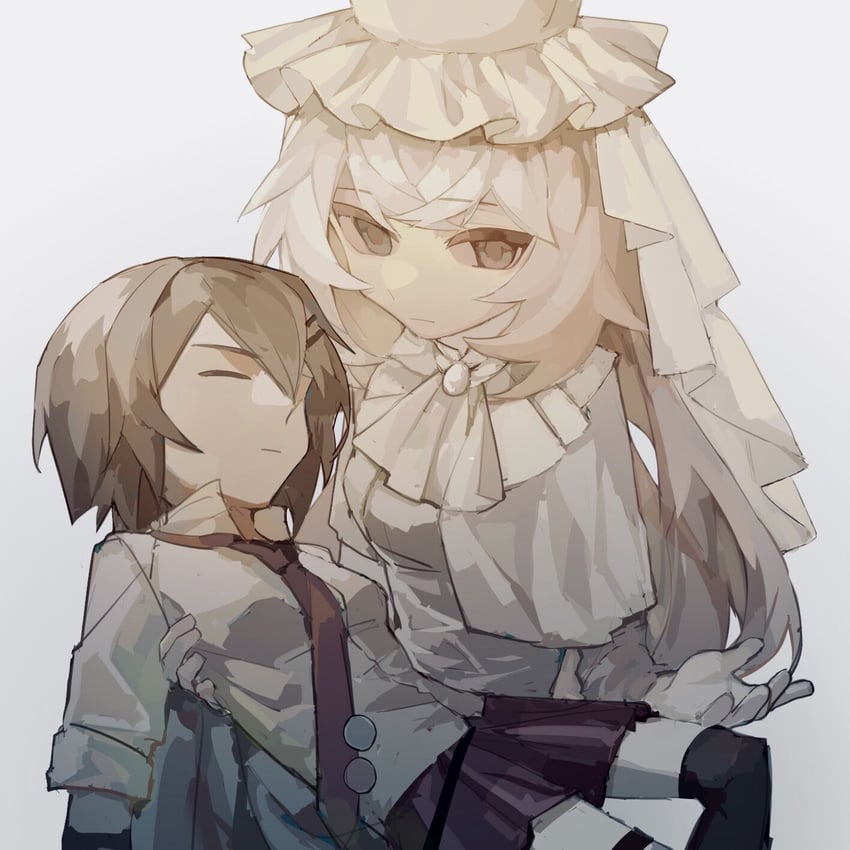 mikuni oriko and kure kirika (mahou shoujo madoka magica and 1 more) drawn by cscarus
