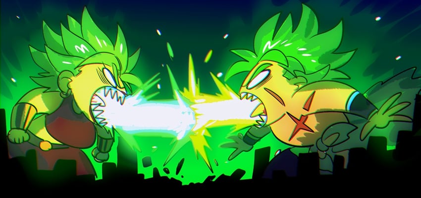 broly and kale (dragon ball and 2 more) drawn by nanika_(nnkgh)