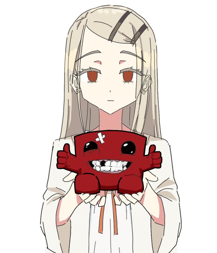 shinosawa hiro and meat boy (idolmaster and 2 more) drawn by mimimi222