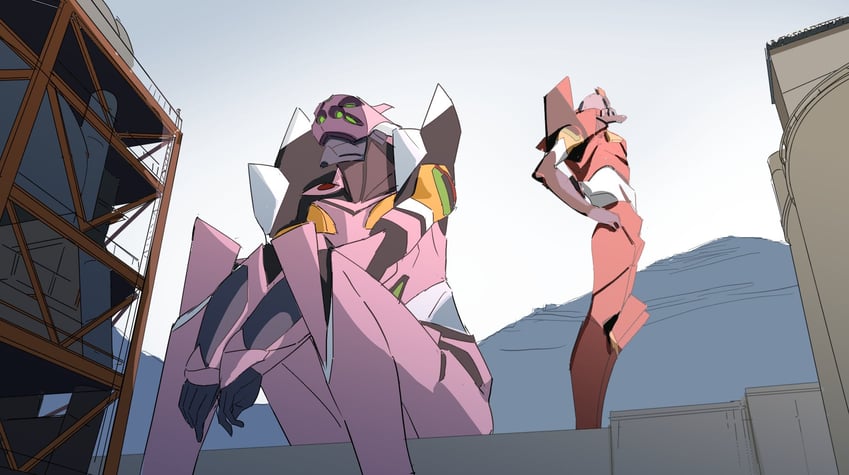 eva 02 and eva 08 (neon genesis evangelion and 2 more) drawn by rytoua318