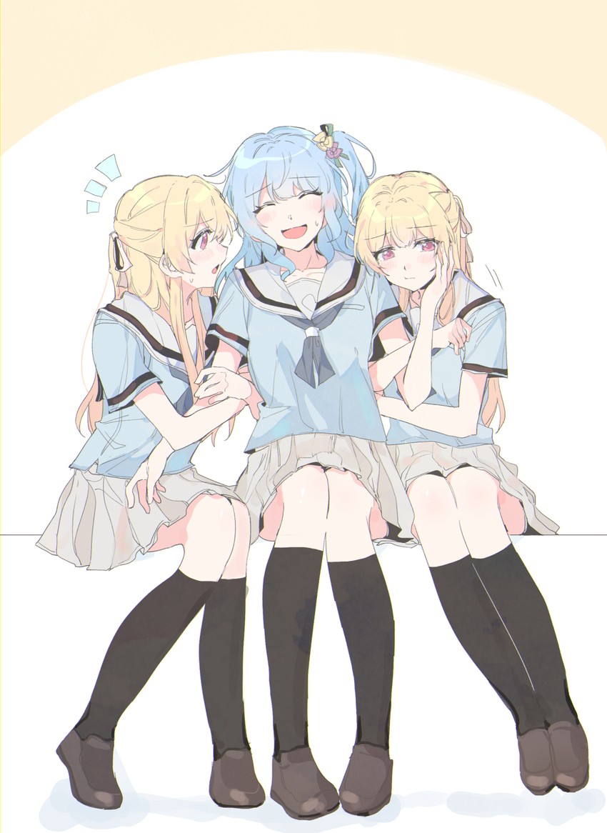 matsubara kanon and shirasagi chisato (bang dream!) drawn by kyudoli