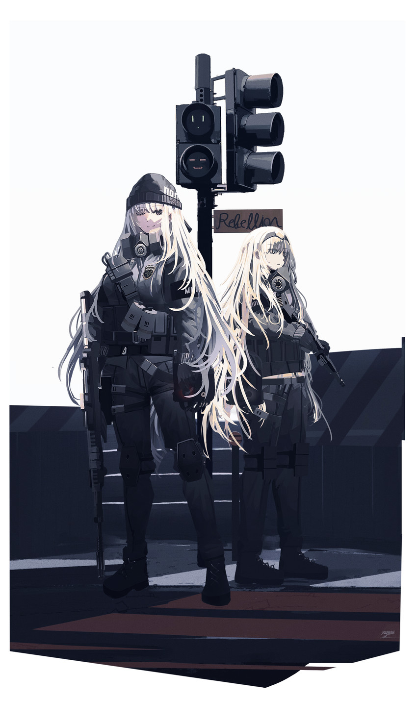 ak-12 and an-94 (girls' frontline and 1 more) drawn by kanoe_(kanoe502)