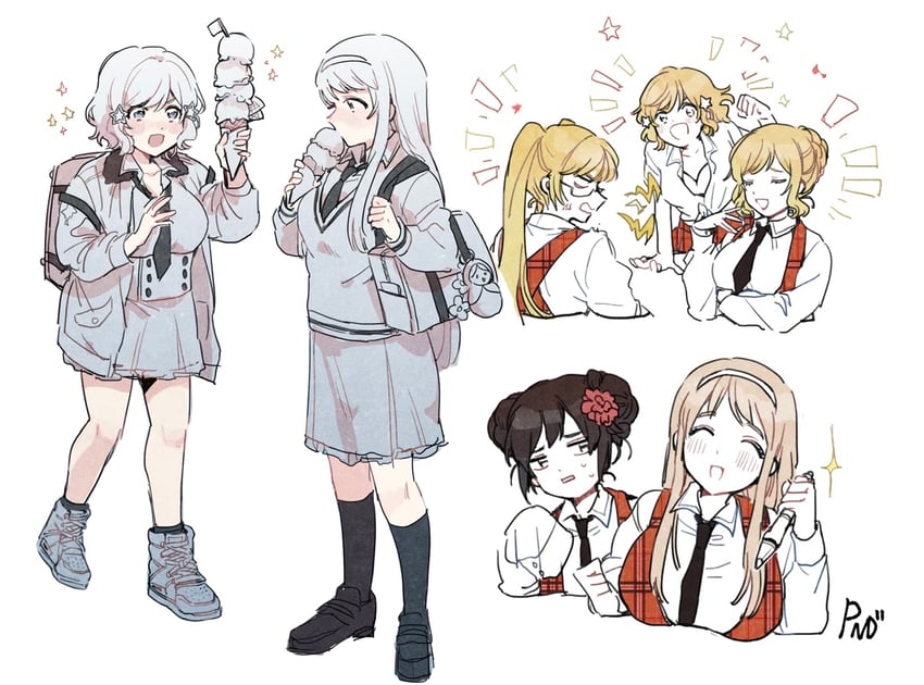america, united kingdom, russia, france, and china (axis powers hetalia) drawn by dkdmis