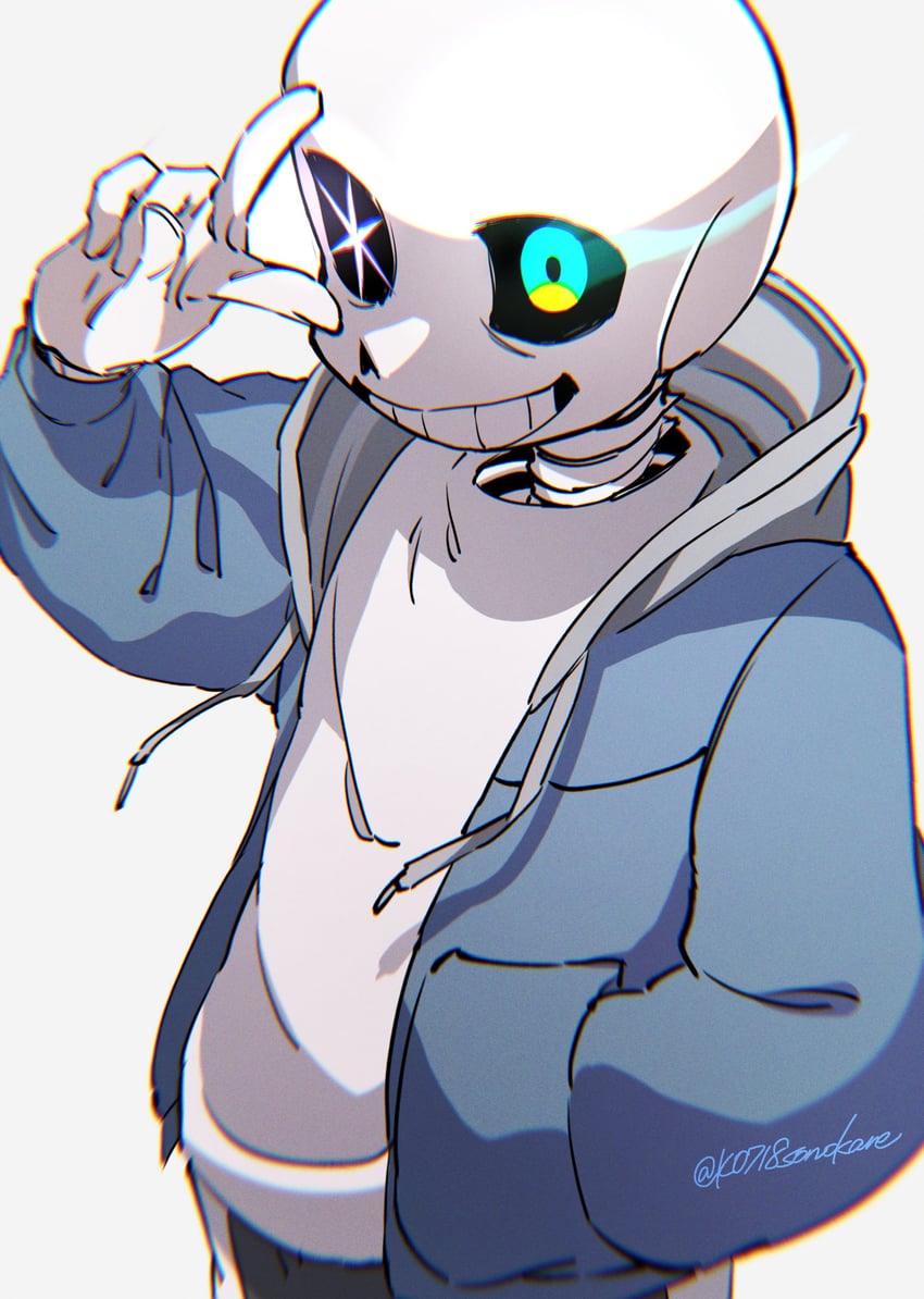 sans (oshi no ko and 1 more) drawn by sonokare