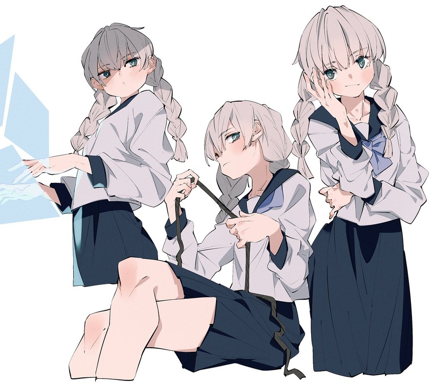 okino tsukasa (juusan kihei bouei ken) drawn by shiomi_(lowrise)