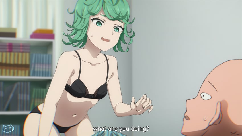 tatsumaki and saitama (one-punch man) drawn by keihh