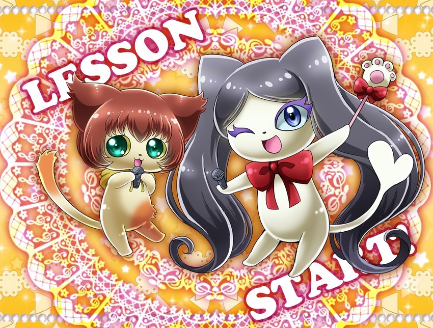 miss siamour and kuroro (precure and 1 more) drawn by cokata