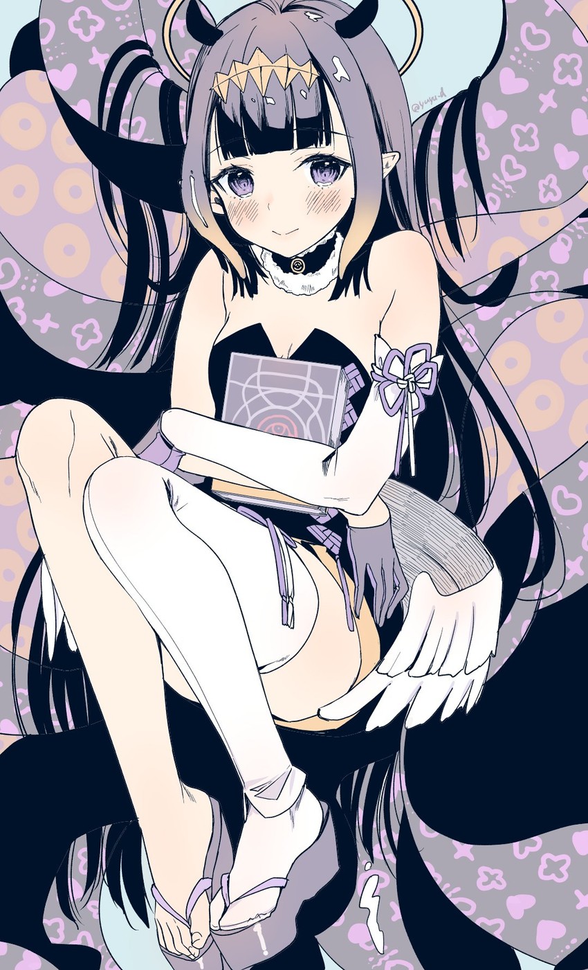 ninomae ina'nis and ao-chan (hololive and 1 more) drawn by yu_yu