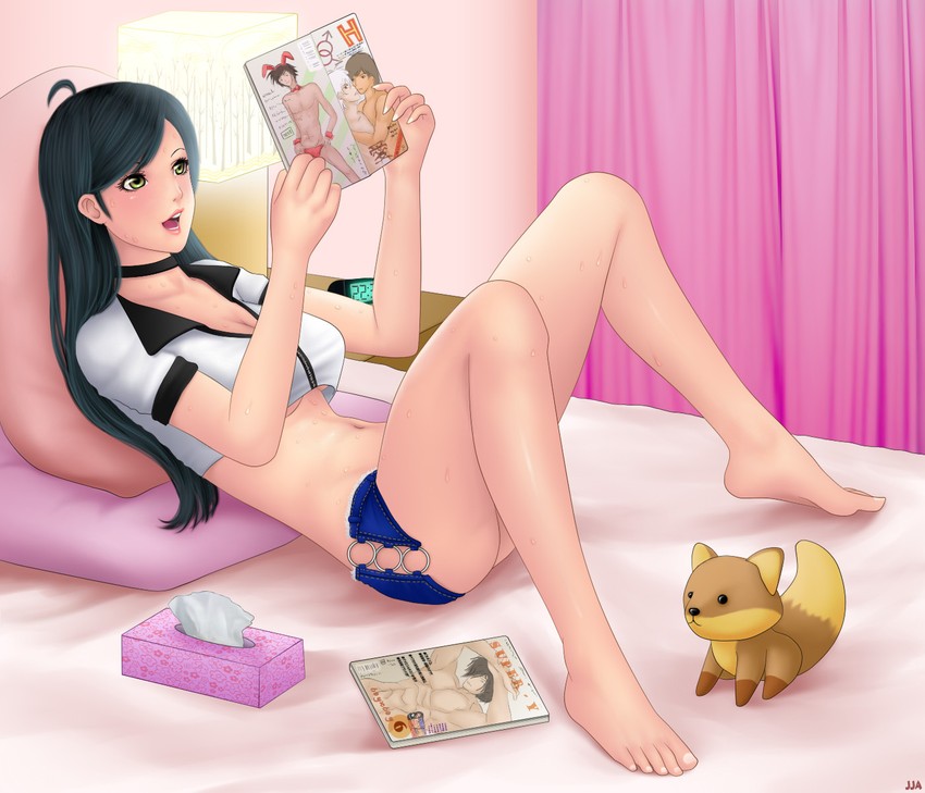 aithne and foxkeh (original) drawn by khalitzburg_(user_2274420)
