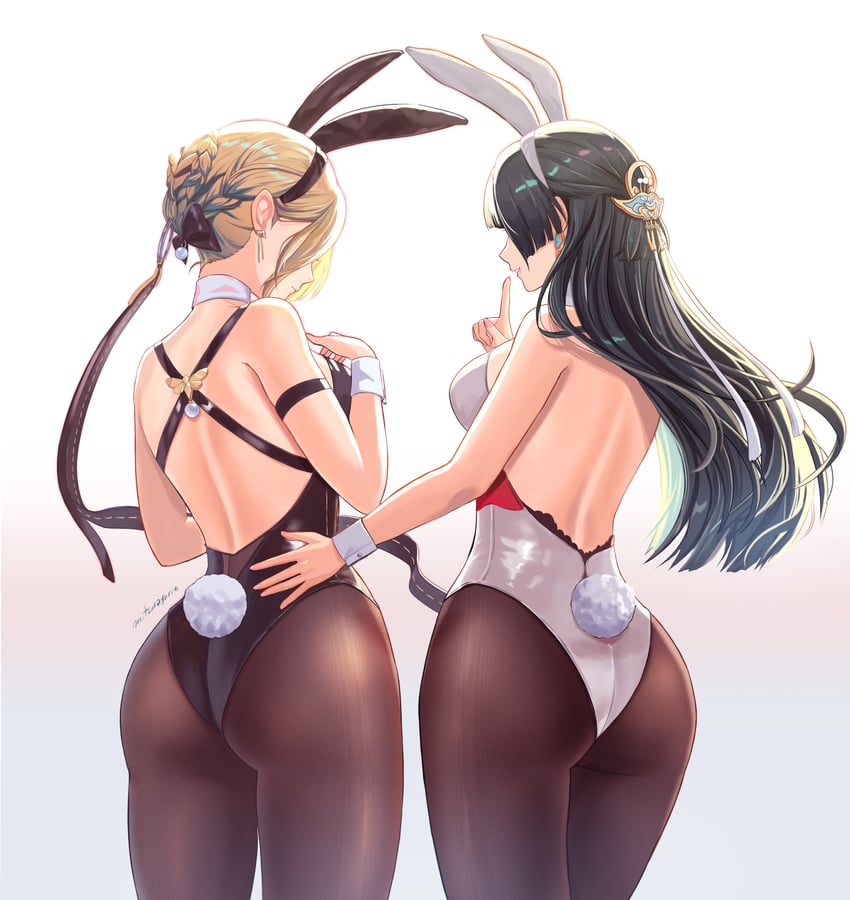 evelyn chevalier and astra yao (zenless zone zero) drawn by mitsukayurie