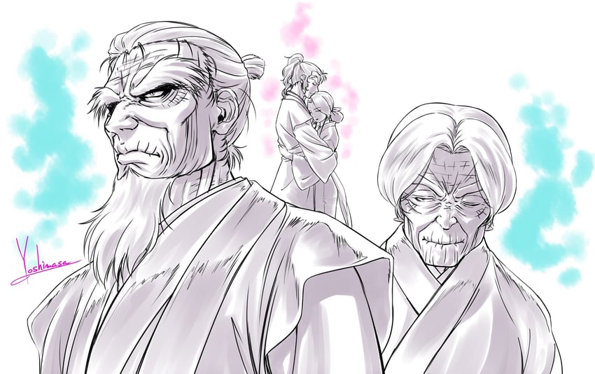 iga ogen and kouga danjou (basilisk) drawn by yoshinaga_masahiro