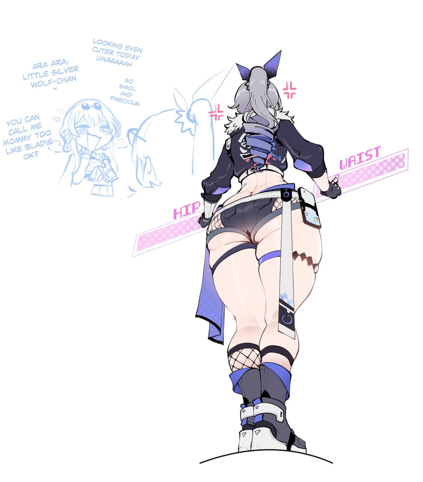 kafka and silver wolf (honkai and 1 more) drawn by nyantcha