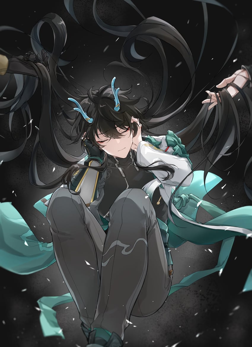 dan heng, blade, and jing yuan (honkai and 1 more) drawn by looklaba114514