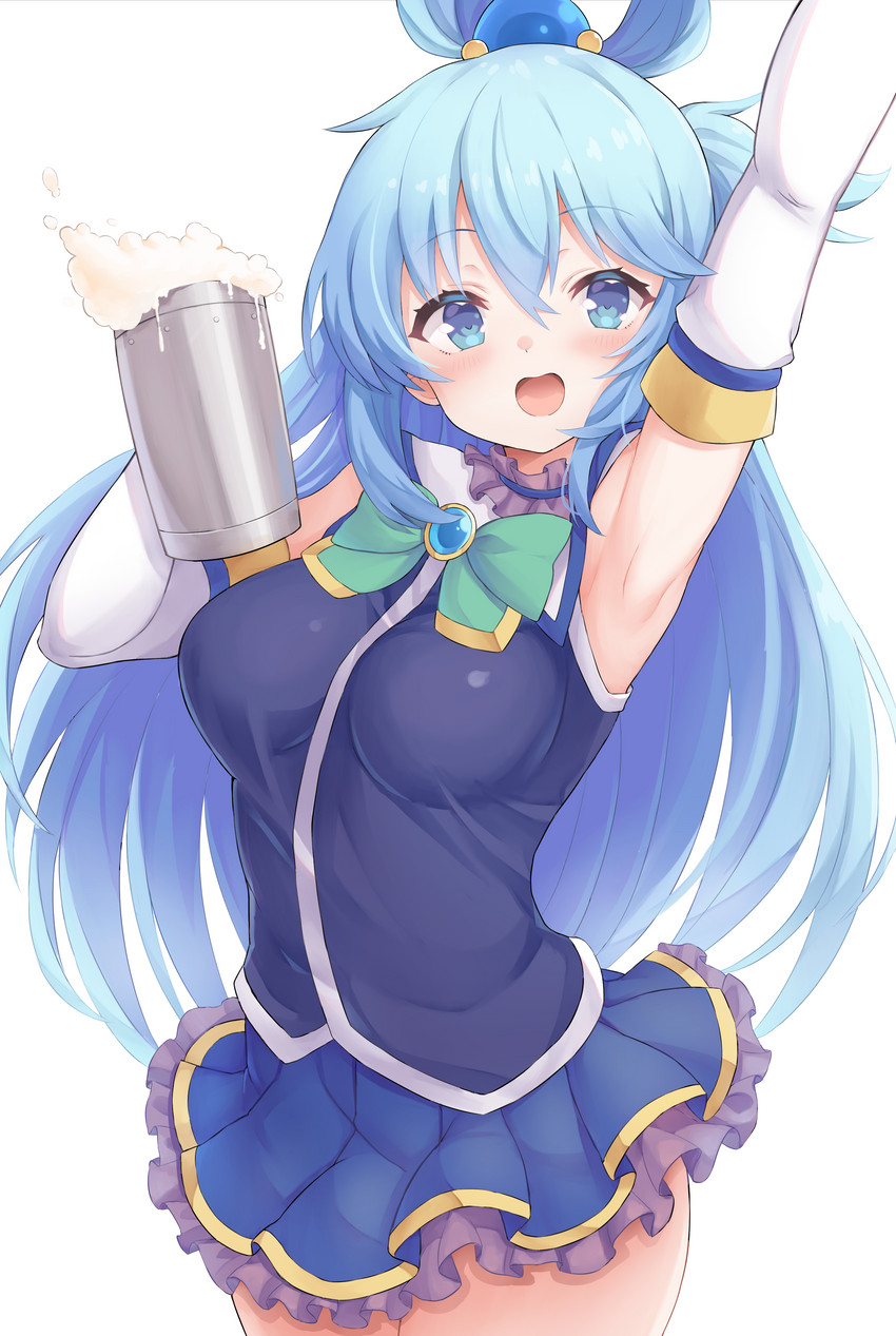 aqua (kono subarashii sekai ni shukufuku wo!) drawn by nekohuman221_(tsun221)