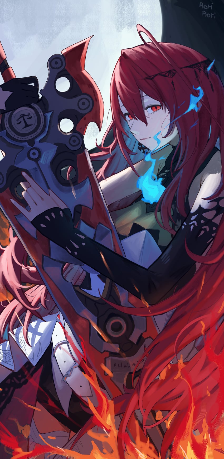 elizabeth rose bloodflame (hololive and 1 more) drawn by rorirori_(rorirori45)