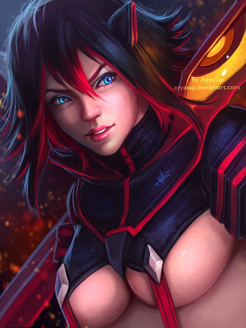 matoi ryuuko and senketsu (kill la kill) drawn by ayya_sap