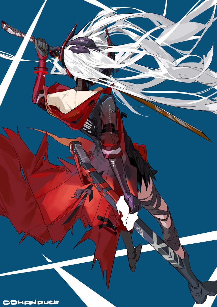 alpha and alpha: crimson abyss (punishing: gray raven) drawn by gohanduck