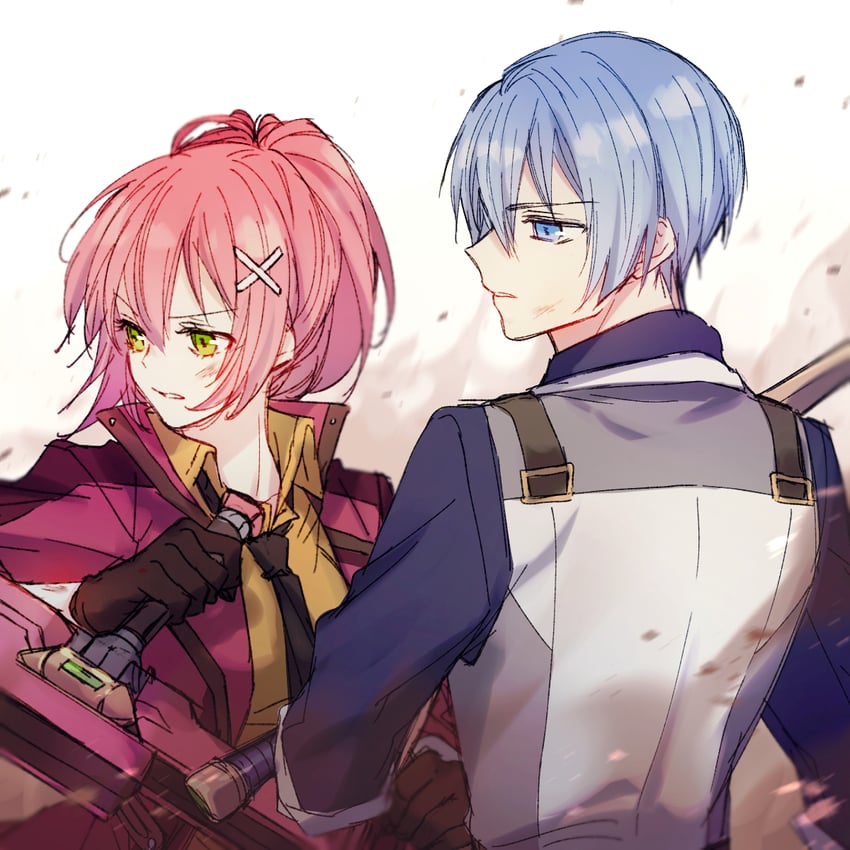 juna crawford and kurt vander (eiyuu densetsu and 2 more) drawn by soap_(user_kghh4755)