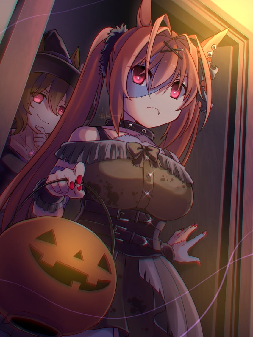 agnes tachyon and daiwa scarlet (umamusume) drawn by tasa_mo_nochi