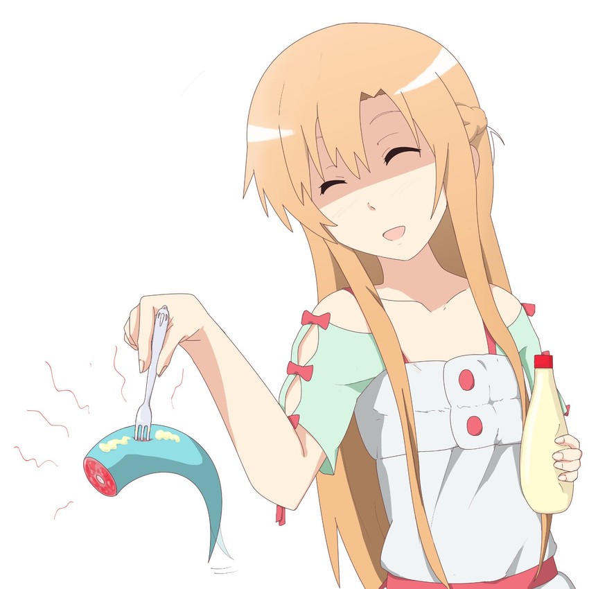 asuna (sword art online) drawn by gobanme_no_mayoi_neko