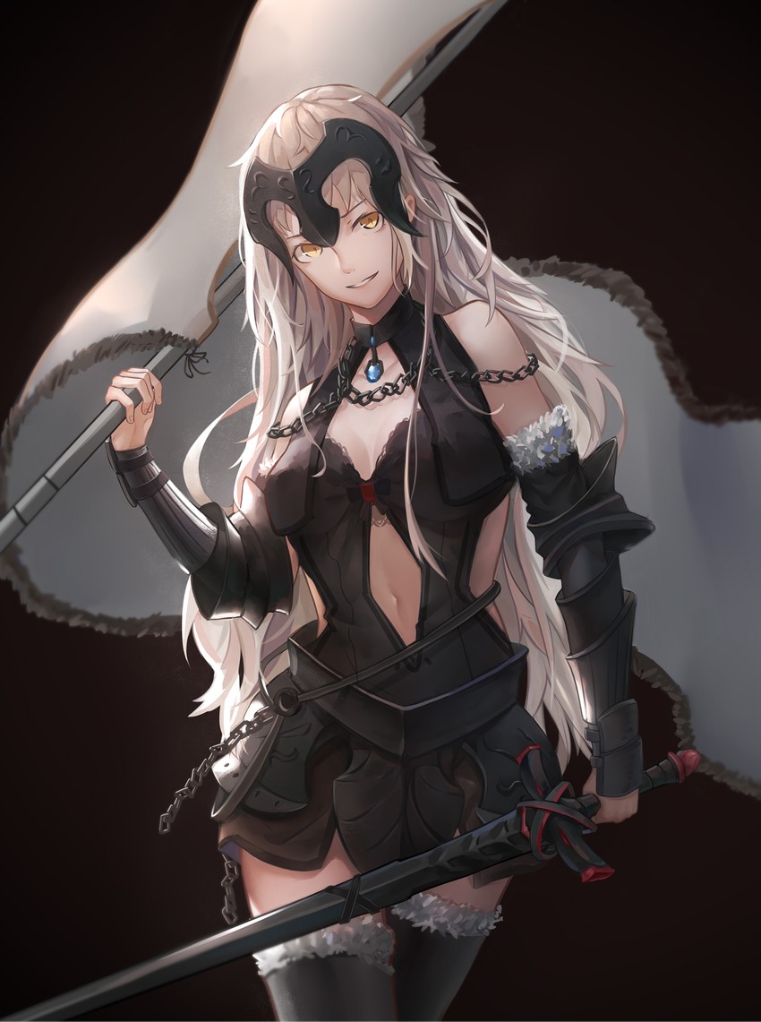jeanne d'arc alter (fate and 1 more) drawn by milu_(pixiv8523021)
