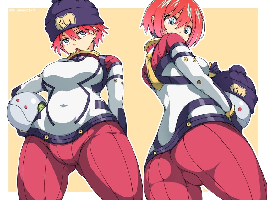 amate yuzuriha and haro (gundam and 1 more) drawn by okutama_tarou