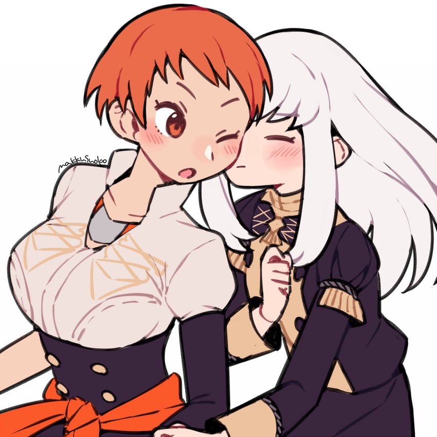 lysithea von ordelia and leonie pinelli (fire emblem and 1 more) drawn by do_m_kaeru