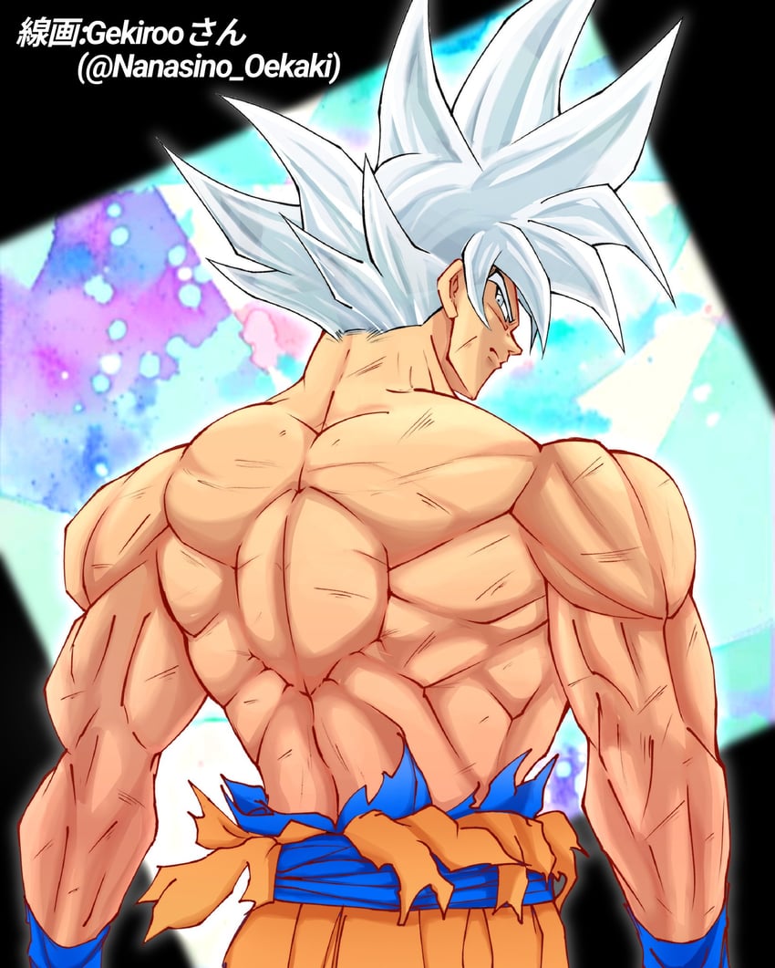 son goku (dragon ball and 1 more) drawn by gekiroo and shin_(mrgt2288)