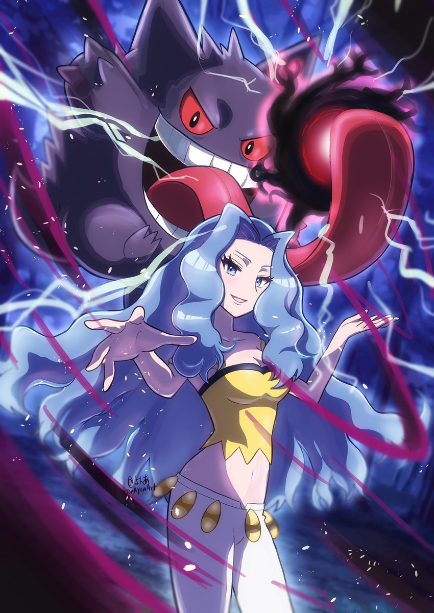 gengar and karen (pokemon and 1 more) drawn by sheyona | Danbooru