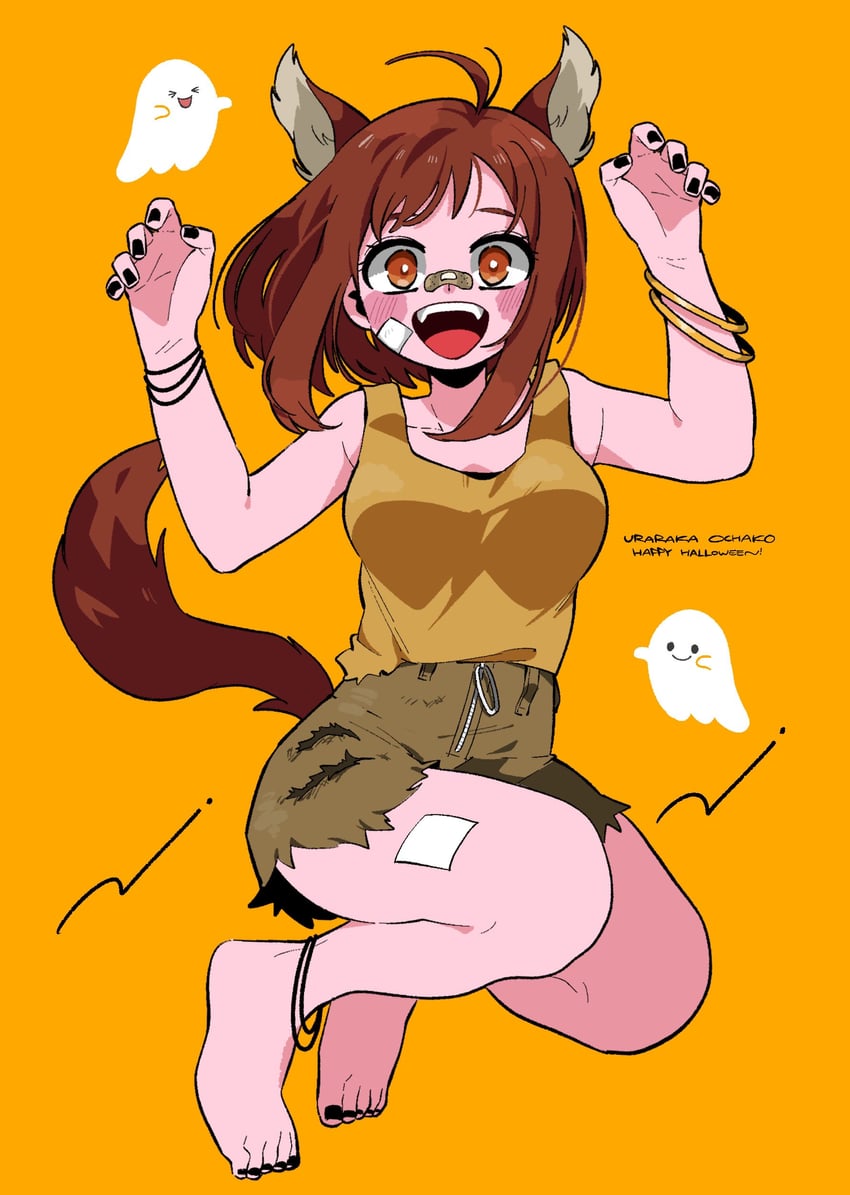 uraraka ochaco (boku no hero academia) drawn by anna_(aannnaa3)