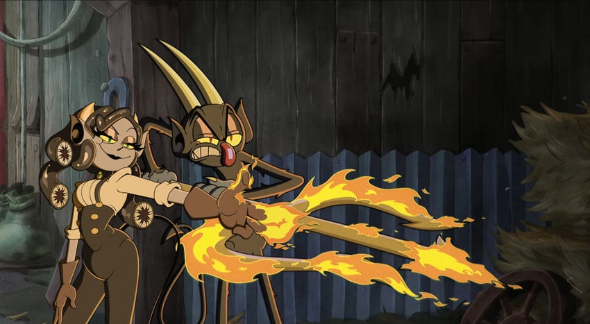 the devil and luci sangsue (original and 1 more) drawn by pearrosite