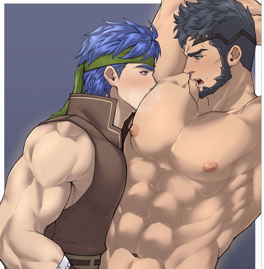 ike and mauvier (fire emblem and 2 more) drawn by wyatt_wu1020