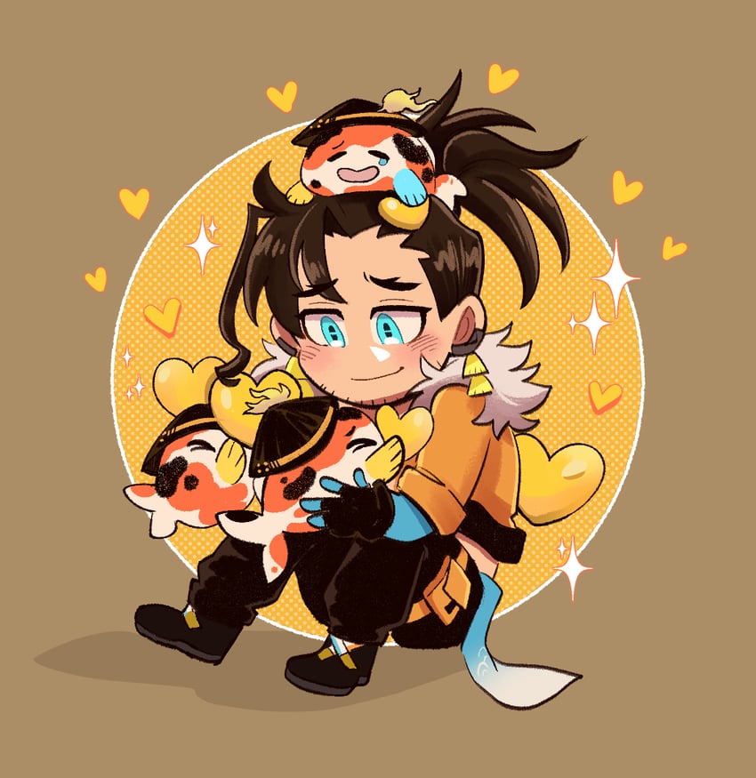 josuiji shinri and koipanion (holostars and 1 more) drawn by starmite188