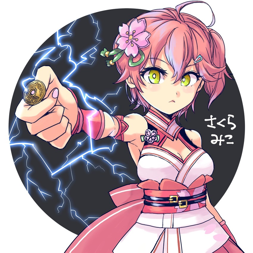 sakura miko (hololive and 2 more) drawn by yoshikoro
