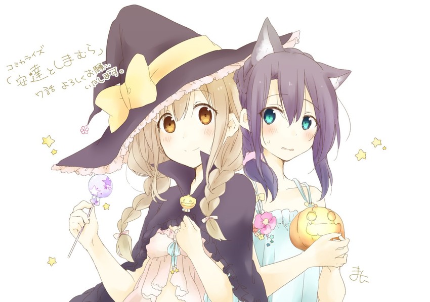 adachi sakura and shimamura hougetsu (adachi to shimamura) drawn by usashiro_mani