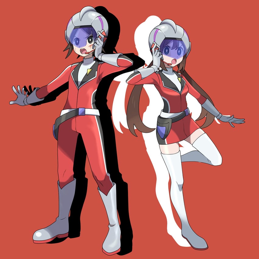 rosa and nate (pokemon and 1 more) drawn by asatsuki_(fgfff)
